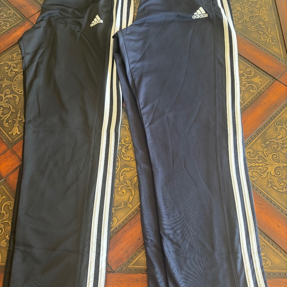 2 Pairs Men's Adidas Trico Zip Pants Size Large